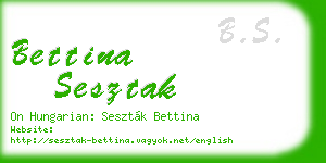 bettina sesztak business card